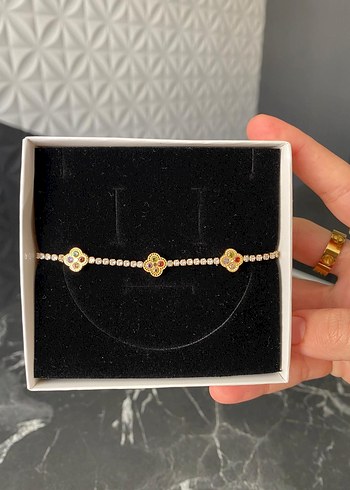 İnce Zincir Detaylı Çok Renkli Kadın Bileklik - Görsel 9