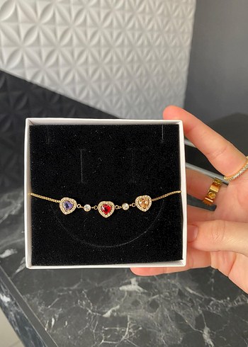 İnce Zincir Detaylı Çok Renkli Kadın Bileklik - Görsel 5