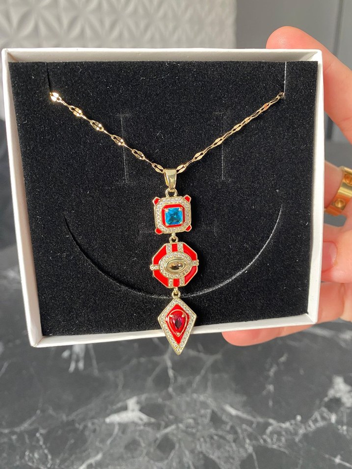 Altın Renk Mini Deniz Kabuğu Kolye - Görsel 4