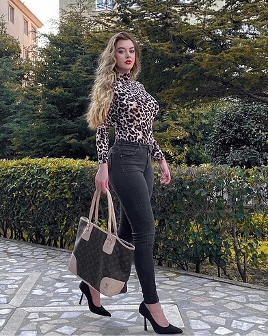 Diğer Leopar desen bodysuit