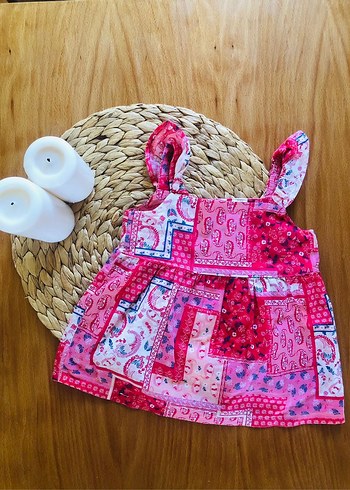 Pembe Bağlamalı Dantel Detaylı Elbise