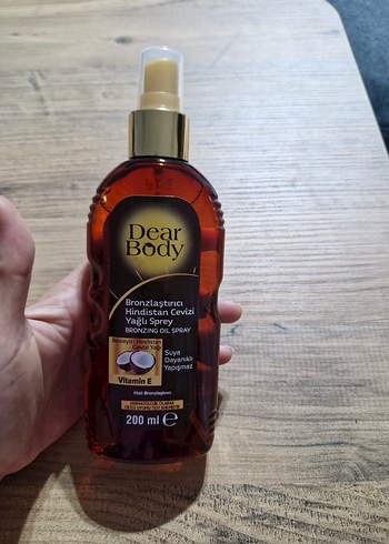 Dear Body Hindistan Cevizi Yağlı Bronzlaştırıcı Sprey 200ml - Görsel 3