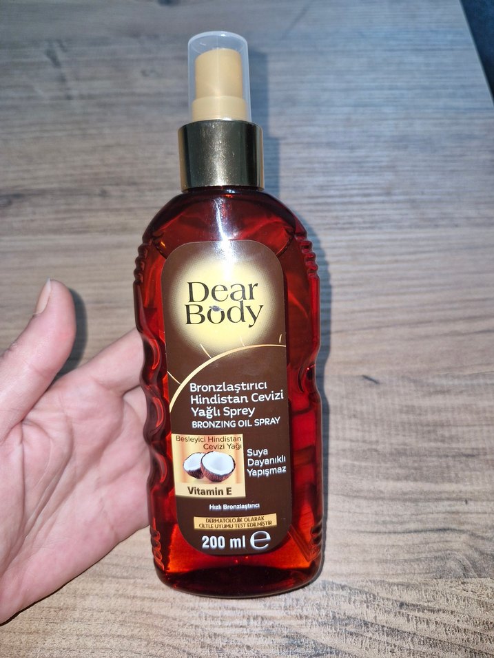 Dear Body Hindistan Cevizi Yağlı Bronzlaştırıcı Sprey 200ml - Görsel 4