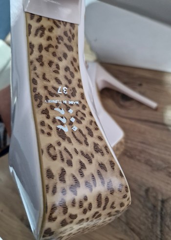 Beyaz Platform Topuklu Kadın Ayakkabı - Görsel 5