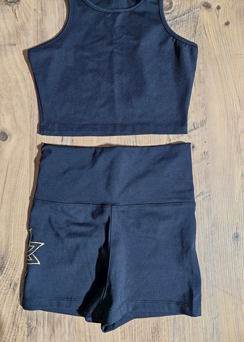 Kadın siyah Kısa Spor Takım - Görsel 4