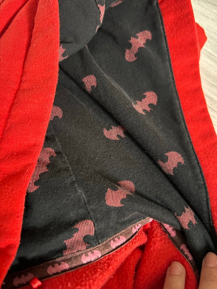 Koyu Kırmızı Kapüşonlu Erkek Çocuk hırka - Görsel 2