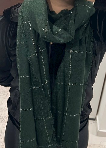 Sarar Yeşil Kadın Şal - Görsel 2