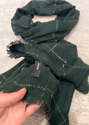 Sarar Yeşil Kadın Şal - Görsel 5