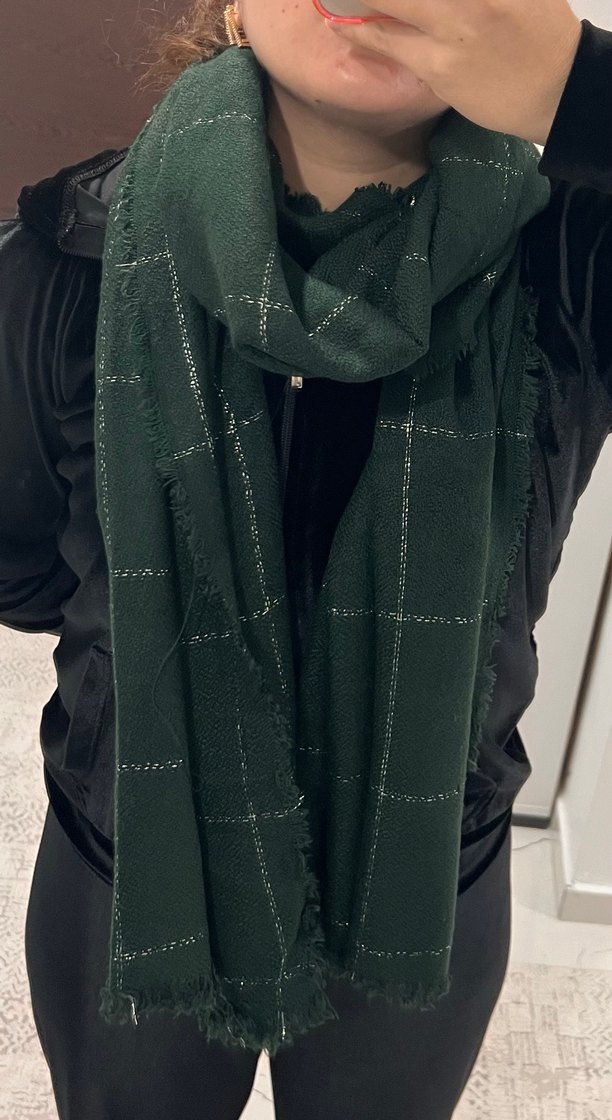 Sarar Yeşil Kadın Şal - Görsel 2