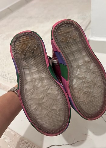 Pembe Bağcıklı Kız Çocuk Spor Ayakkabı - Görsel 5