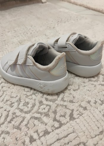 Kız Çocuk Beyaz Cırt Cırtlı Spor Ayakkabı - Görsel 2