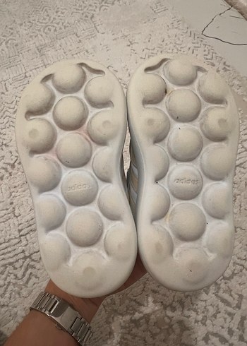 Kız Çocuk Beyaz Cırt Cırtlı Spor Ayakkabı - Görsel 3