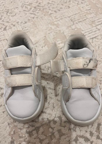 Kız Çocuk Beyaz Cırt Cırtlı Spor Ayakkabı - Görsel 5