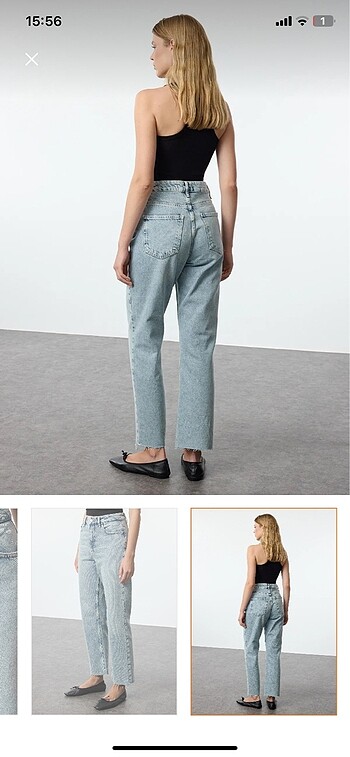 xs Beden Milla Açık Mavi Yüksek Bek Jeans