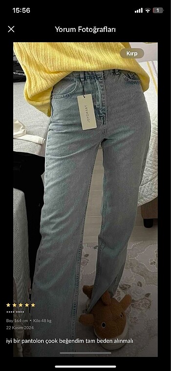 xs Beden mavi Renk Milla Açık Mavi Yüksek Bek Jeans
