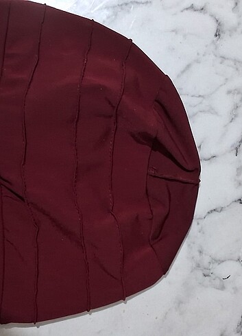 Beden bordo Renk Bone fiyonk lu