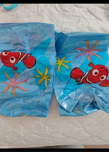 Çocuklar için Mavi Balık Desenli Kolluklar