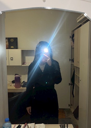 Siyah Kadın Kaban - Görsel 3