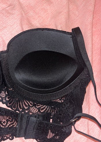 Siyah Gotik Dantel Sütyen ve Külot Takımı - Görsel 2