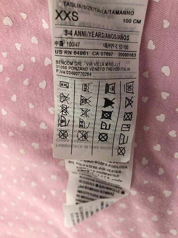 4 Yaş Beden pembe Renk Benetton mevsimlik mont