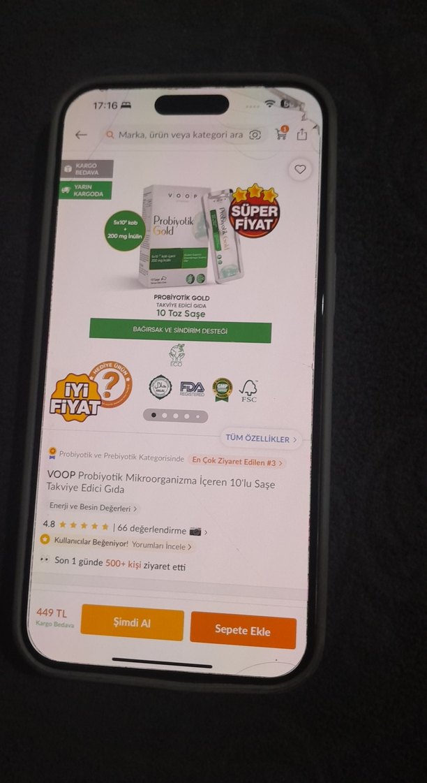 VOOP Probiyotik Mikroorganizma İçeren Takviye Edici Gıda - Görsel 2