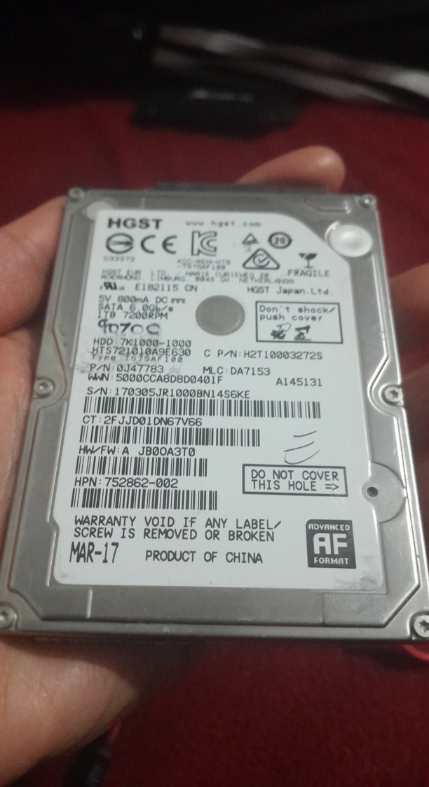 HGST 1TB 2.5" Dahili Sabit Disk - Görsel 5