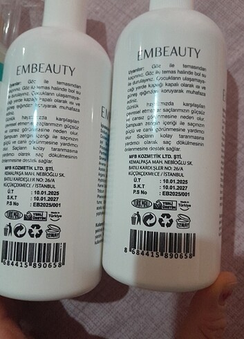 Beden Sampuan embeauty ve saç bakımı süt adet fiyatı