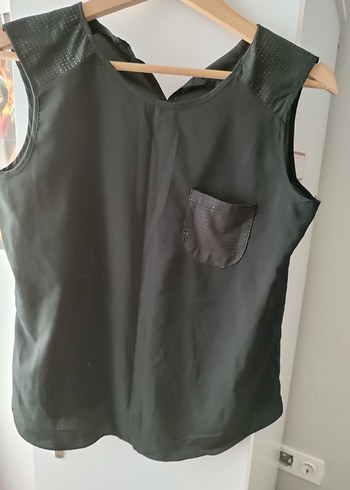 Siyah Kolsuz Salaş Bluz - Görsel 2