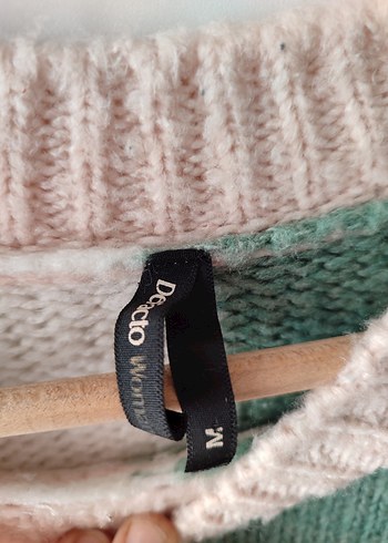 Kadın Çok Renkli Örgü Bohem Kazak - Görsel 4