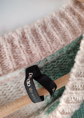 Kadın Çok Renkli Örgü Bohem Kazak - Görsel 3