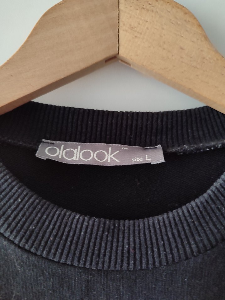 Siyah Baskılı Uzun Kollu Sweatshirt - Görsel 2