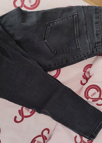 Gri Midi Boy Dar Kesim Kadın Kot Pantolon - Görsel 3