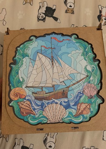 Ikea Deniz Temali Ahsap Puzzle Hediyelik