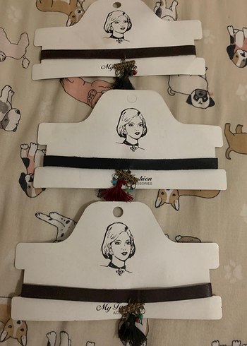 Accessorize Minimalist Siyah Kahverengi Kolye