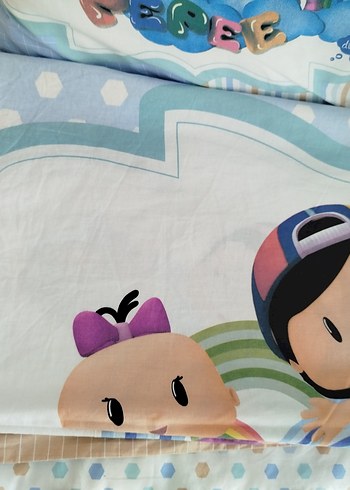 Mavi pepe Baskılı Pamuklu Çocuk Nevresim Takımı - Görsel 2