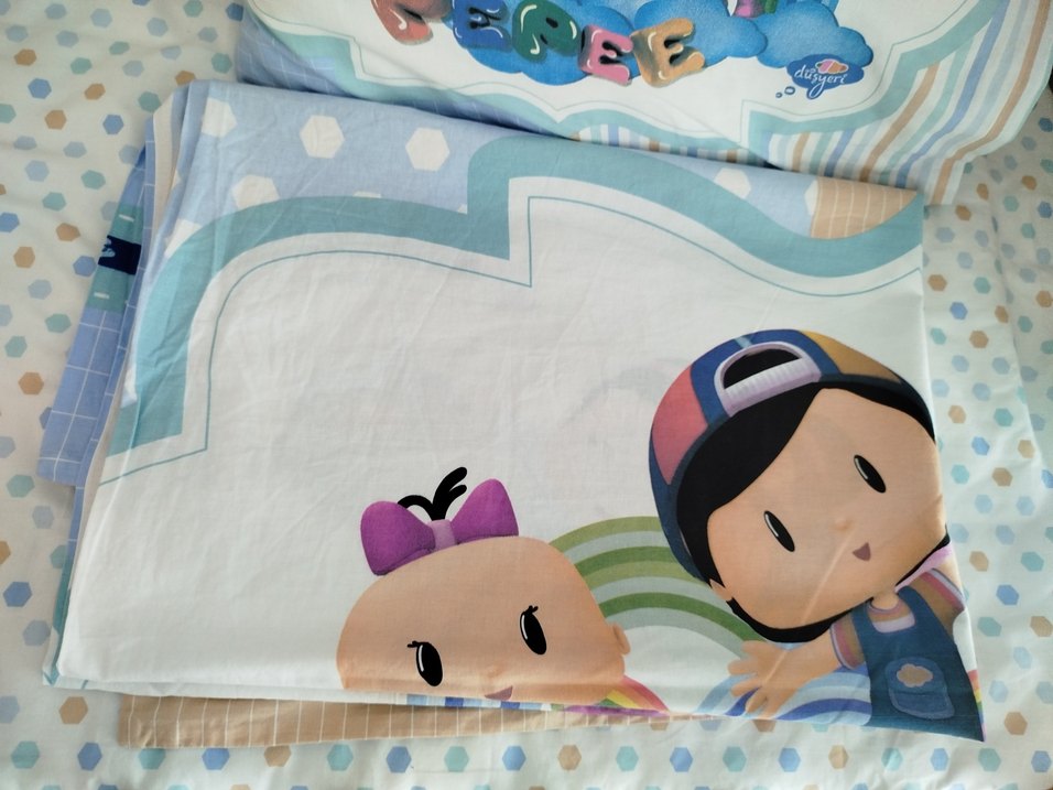 Mavi pepe Baskılı Pamuklu Çocuk Nevresim Takımı - Görsel 2