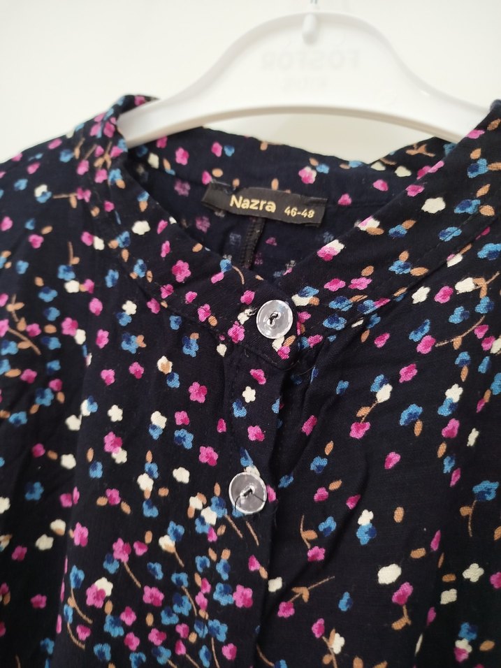 Çok Renkli Uzun Kollu elbise - Görsel 5