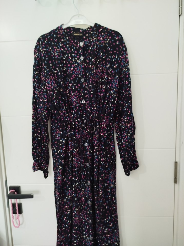 Çok Renkli Uzun Kollu elbise - Görsel 2