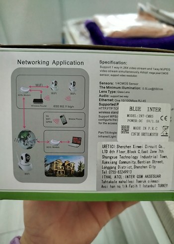 Beyaz BLUEINTER Video Kamera - Görsel 9