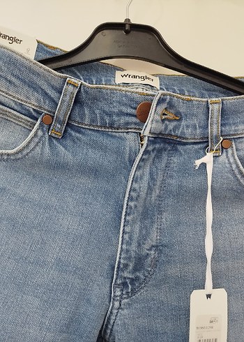 Düğmeli Mavi Erkek Denim Pantolon - Görsel 4