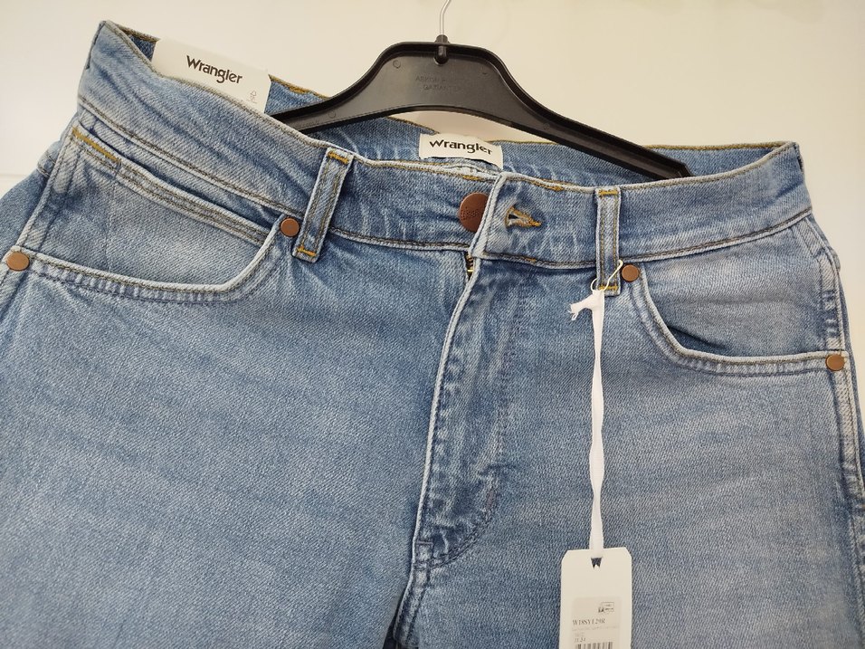 Düğmeli Mavi Erkek Denim Pantolon - Görsel 4