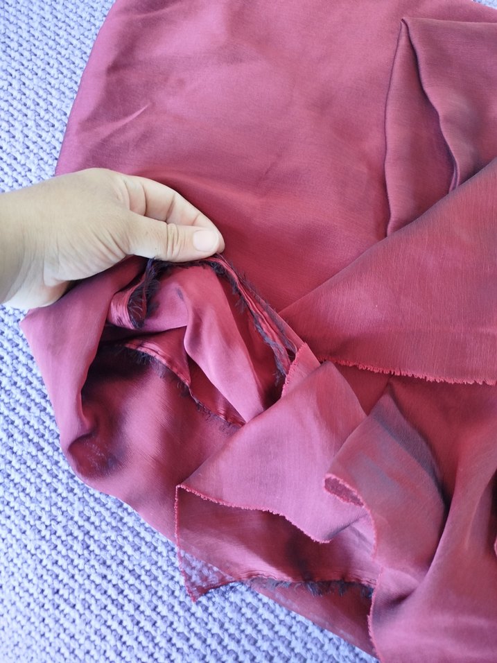 Parlak Bordo Kadın abiye - Görsel 4