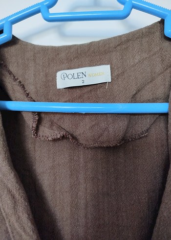 Kahverengi Uzun Kollu ikili keten takım - Görsel 4