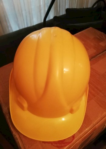 Parlak Turuncu Plastik Motosiklet Kaskı ENZET - Görsel 3