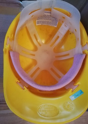 Parlak Turuncu Plastik Motosiklet Kaskı ENZET - Görsel 4