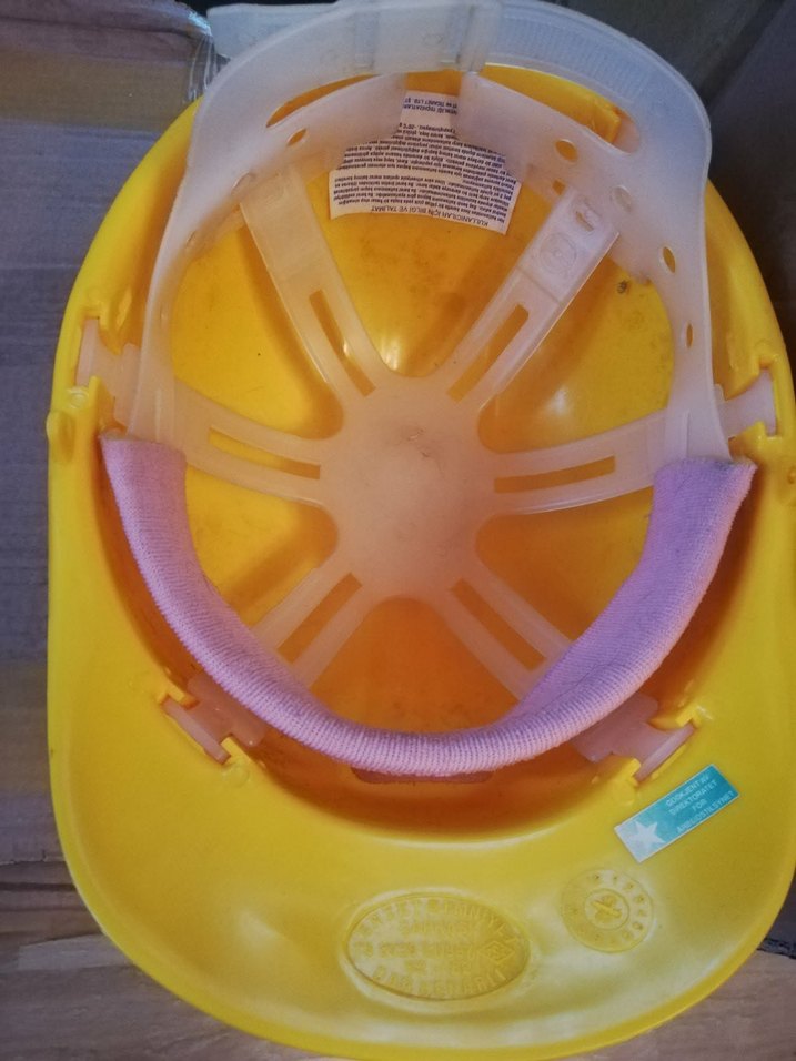 Parlak Turuncu Plastik Motosiklet Kaskı ENZET - Görsel 4