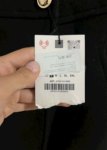 s Beden Düğmeli Siyah Midi Kadın Kaban