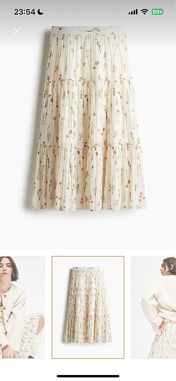 H&M pilili etek