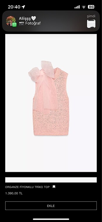 Zara triko top