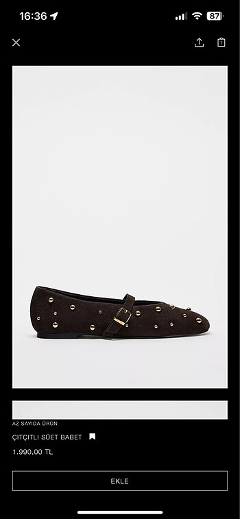 38 Beden Zara babet